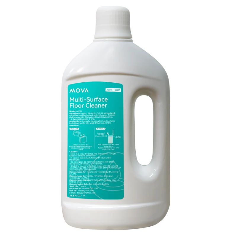 1L Detergente per Pavimenti per MOVA P50ProUltra/V50Ultra/P50sUltra/E40Ultra/Z60UltraRollerComplete/Z60UltraRollerSA/MOBIUS60/P70ProUltra