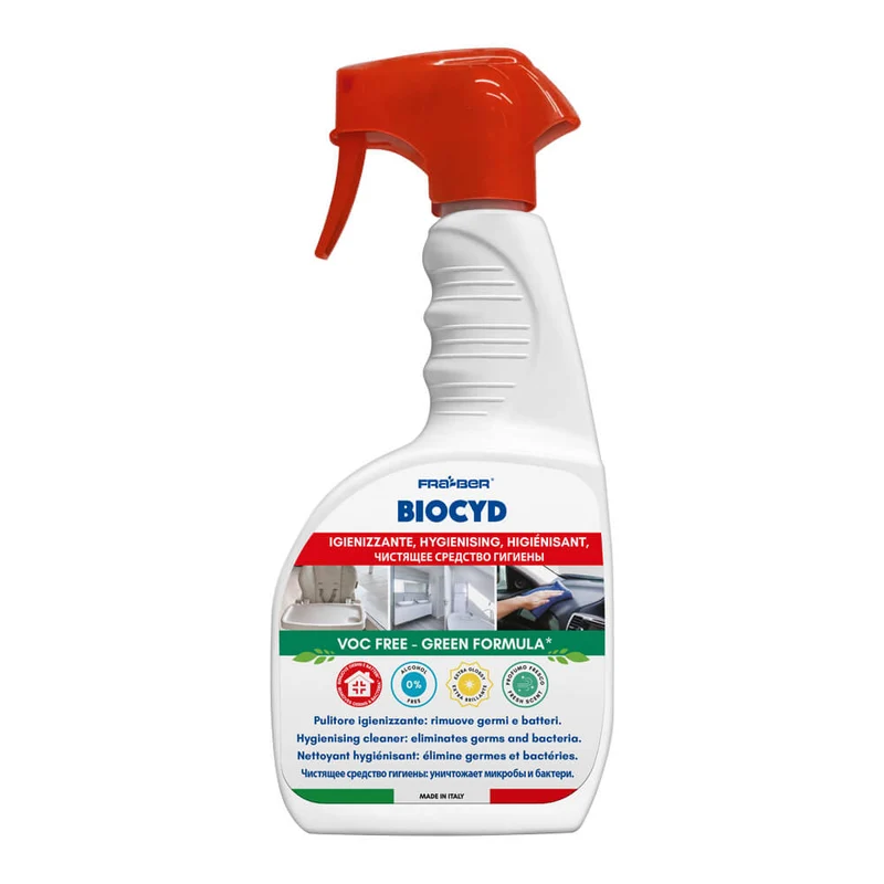 Biocyd di Fra-Ber Pulitore Igienizzante* per Ambienti e Veicoli