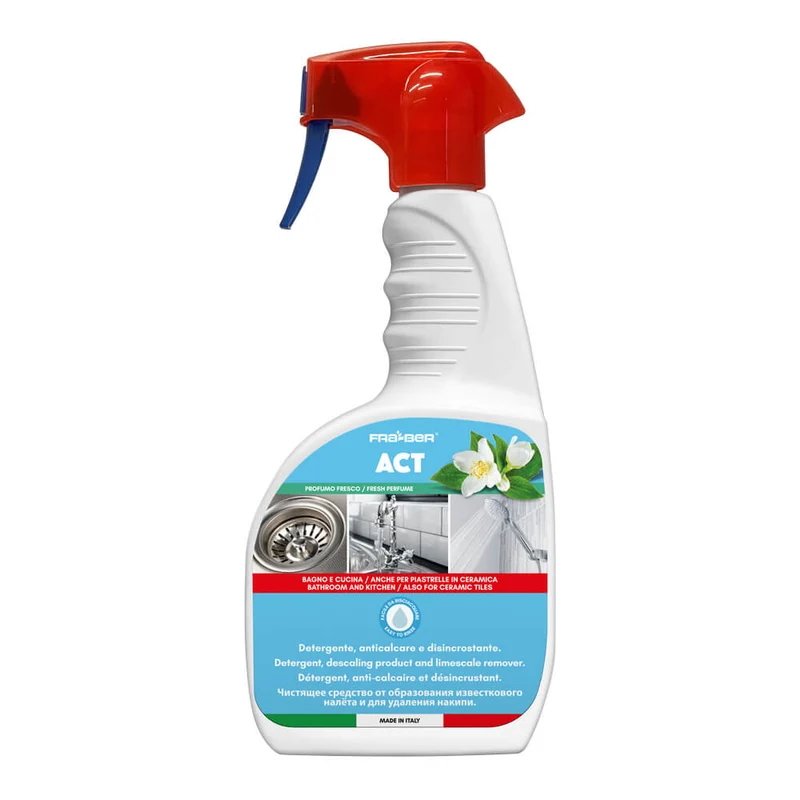 Act di Fra-Ber Anticalcare Spray per Bagno e Rubinetti