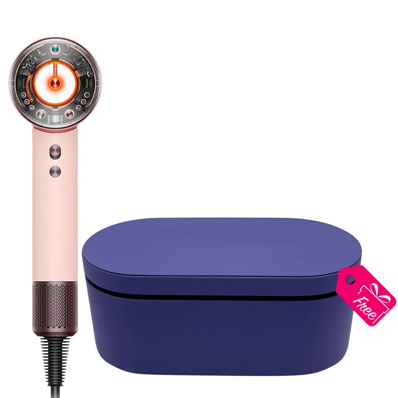 Dyson Supersonic Nural Curly + Coily Rosa Cipria / Oro Rosa + Cofanetto Viola OMAGGIO