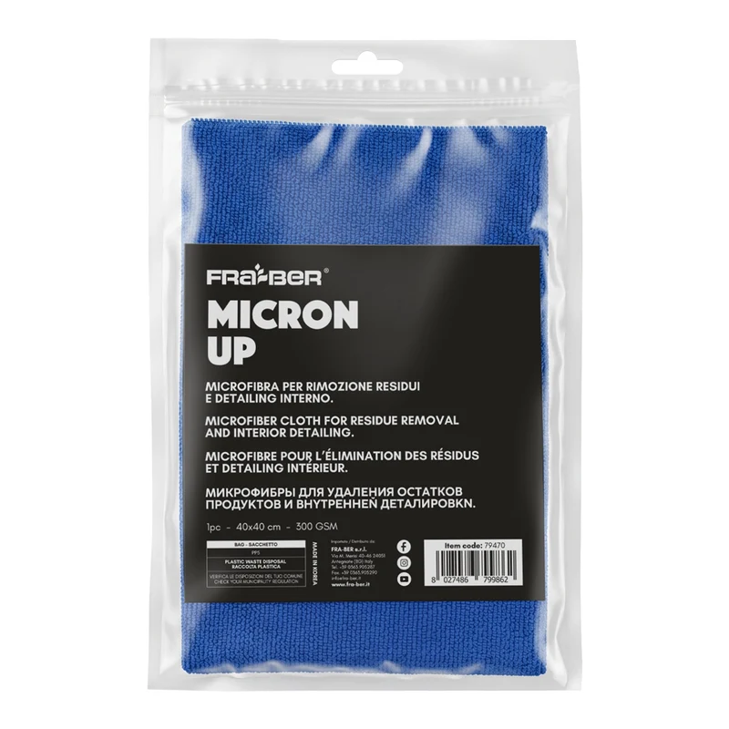 Micron Up di Fra-Ber Panno Microfibra Multiuso per Auto