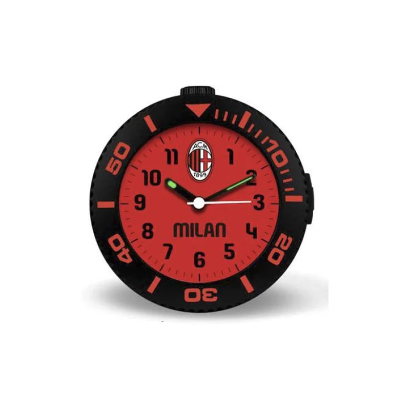 Lowell JA7114MI1 Sveglia Analogica Da Tavolo Ac Milan