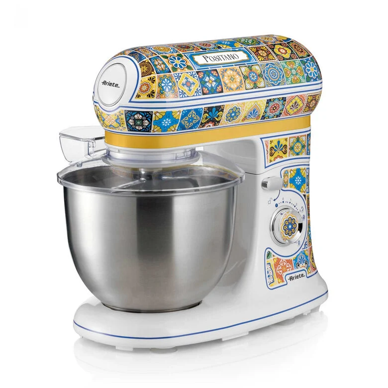 Ariete 1588 Positano, impastatrice planetaria, 7 velocità, 2400 Watt, 5,5 litri, Tazza Acciaio Inox