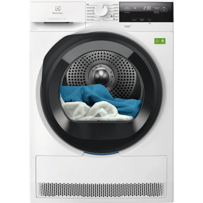 Electrolux EW7H39B Asciugatrice A Libera Installazione 9 Kg, DelicateCare, MixCare, SensiCare, Classe B, Bianco