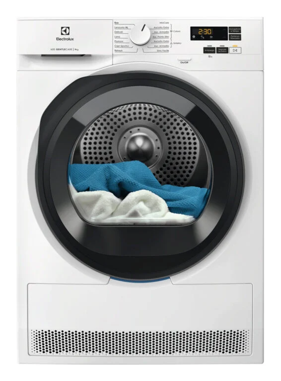 Electrolux EW6HBG19G Serie 600 Asciugatrice A Libera Installazione 9 Kg, Pompa Di Calore, Motore Asincrono, Filtro Ecoflow, GentleCare, Classe C, Bianco