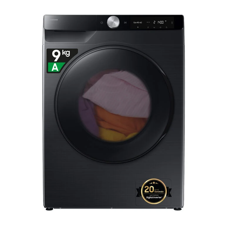 Samsung WD90DG6G94BB/U3 lavasciuga Libera installazione Caricamento frontale Nero E