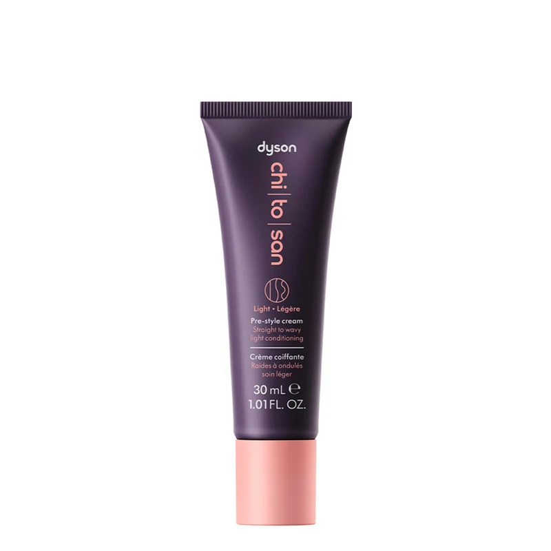 Dyson Chitosan Pre-Styling Hair Cream Straight to Wavy Light Conditioniong 30ml - crema leggera capelli lisci/ondulati