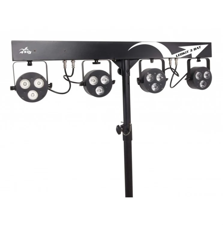 Sagitter led kit 4 projectors 3X10W LED RGBW/FC Battery