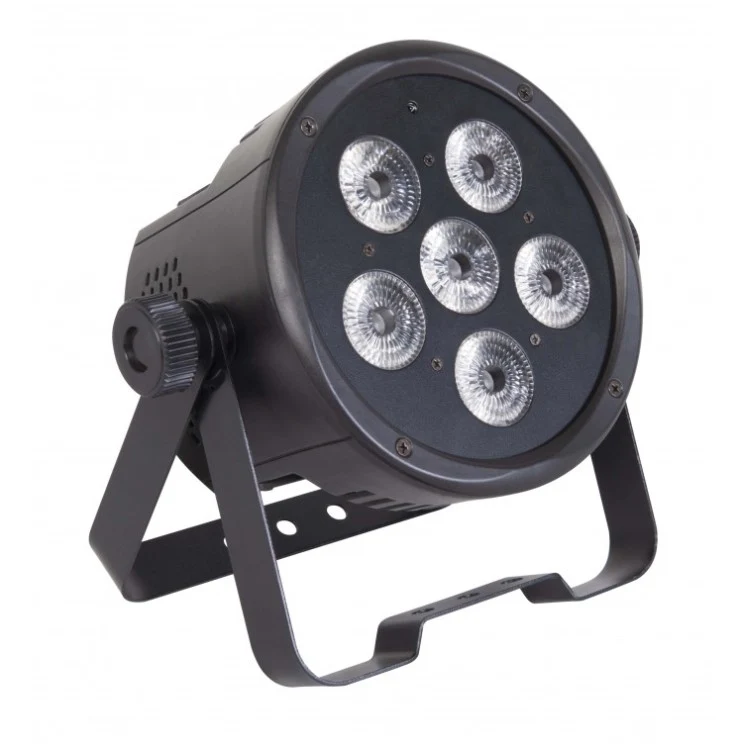 Sagitter slimpar battery 6X10W RGBWA/FC DMX IRC