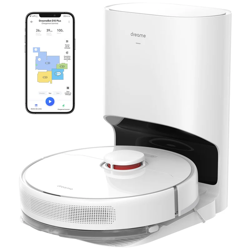Dreame D10PLUDVM Combo Aspirapolvere Robot 3-in-1 4.000 Pa Bianco