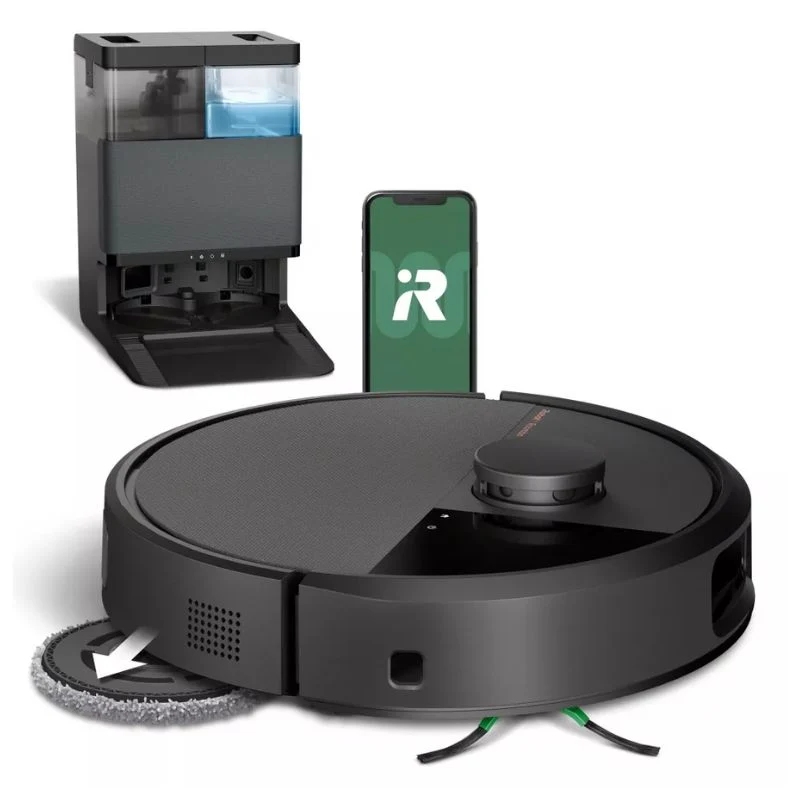 Roomba Irobot Plus 505 Combo con Stazione di Pulizia Lavaggio e Ricarica Robot Aspirapolvere 2-in-1 Lava e Aspira