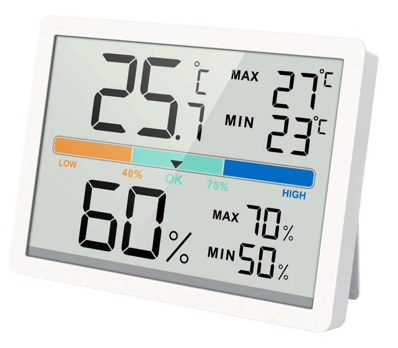 Lowell Termometro ambiente JD-9039 Con igrometro Bianco