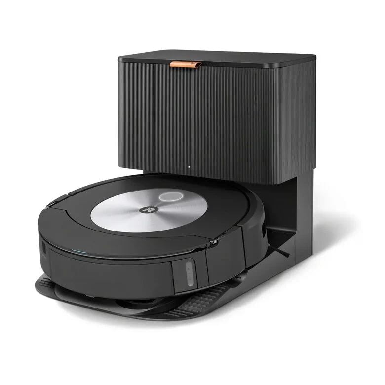 iRobot Roomba Combo j7+ Aspirapolvere Robot Senza sacchetto Nero, Acciaio inossidabile