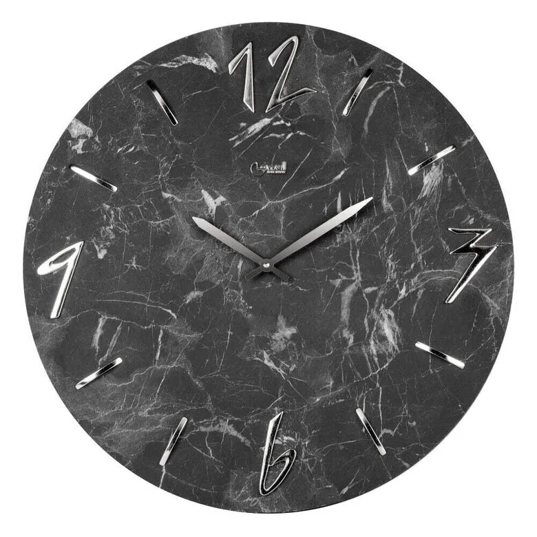 Lowell 11457 orologio da parete e da tavolo Orologio al quarzo Rotondo Grigio, Color marmo