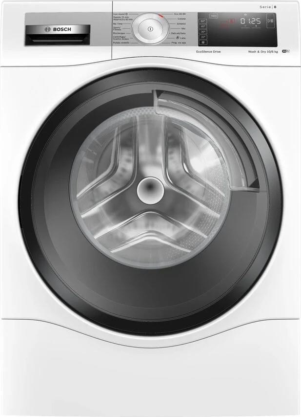 Bosch Serie 8 WDU8H541IT lavasciuga Libera installazione Caricamento frontale Bianco D