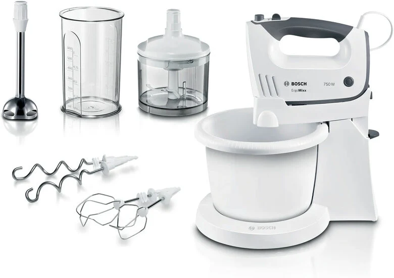 Bosch MFQ37490 Sbattitore ErgoMixx 750 W Bianco, grigio