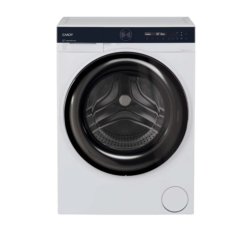Candy BWS 4128B8-S Lavasciuga A Libera Installazione 12 Kg, 1400 Giri, ProWash&Dry, Proactive Ecowash, Candy Clean Shields, Soft Drum, Classe D, Bianco