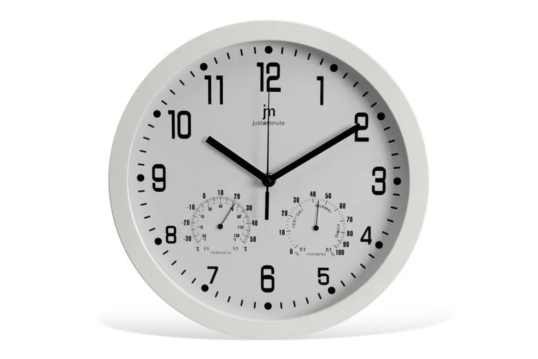 Lowell Justaminute 14944B orologio da parete Orologio da parete in quarzo Rotondo Bianco
