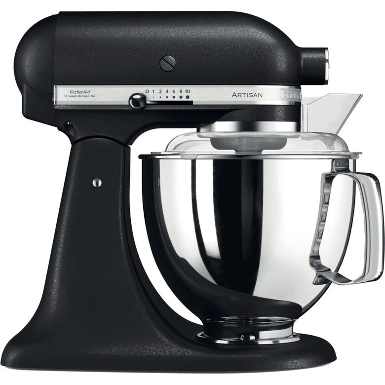 KitchenAid Artisan 5KSM175PSEBK impastatrice planetaria con testa reclinabile 300 W 4,8 L Nero