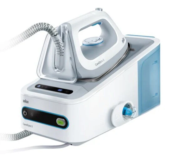Braun CareStyle 5 IS 5022 WH Contro 2400 W 1,4 L Eloxal Blu, Bianco