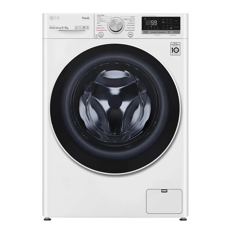 LG F4DV509H0E Lavasciuga Intelligente AIDD 9/6kg Vapore TurboWash 1400 Giri/min Carica frontale Classe E