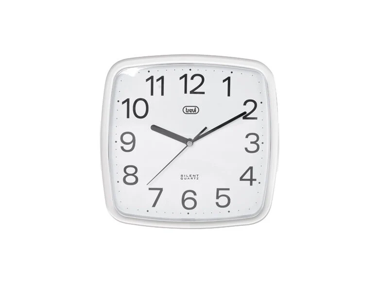 Trevi OM 3305 Orologio da parete meccanico Quadrato Bianco