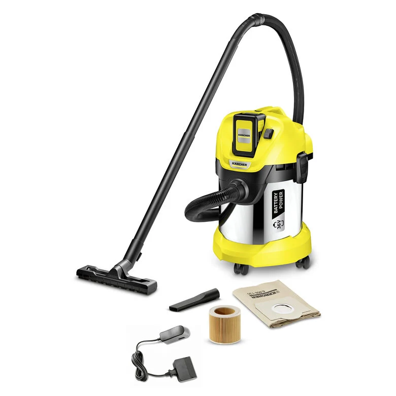 Kärcher 1.629-951.0 Aspirapolvere a Bidone, Giallo 17 L 300 W