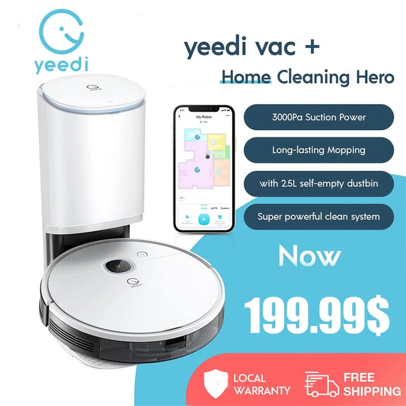 yeedi vac with self-empty station