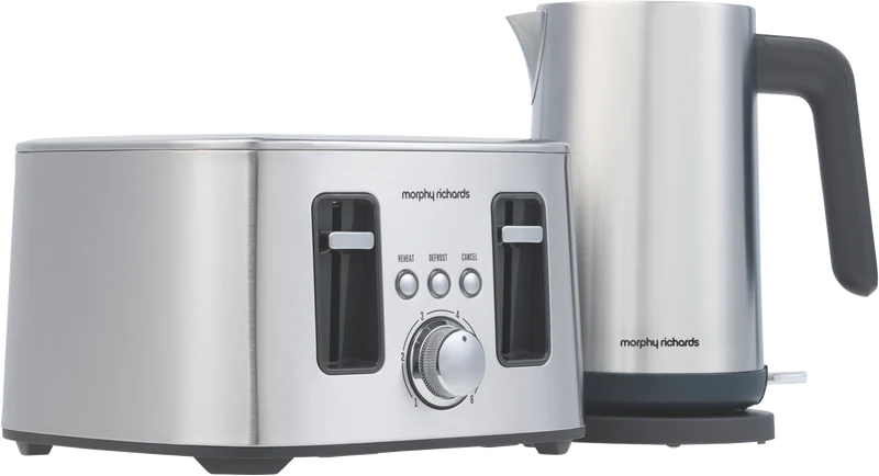 Morphy Richards Kettle And Toaster Breakfast Pack Stainless Steel