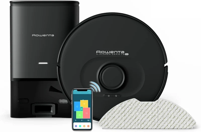 Rowenta RR8585WH X-Plorer 75 S+ Series, Staubsaugerroboter mit Mapping und Lasertechnologie (nur Staubsauger, kein Wischen, Garantie nur auf Saugfunktion)