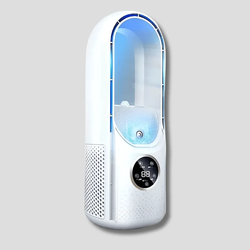 Ventilateur Silencieux Sans Lames 3 Modes de Vent