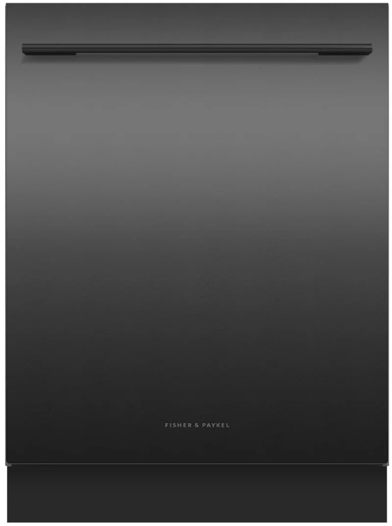 Fisher & Paykel Series 7 Contemporary Built-Under Dishwasher, Black Contemporary Handle, Stainless Steel
