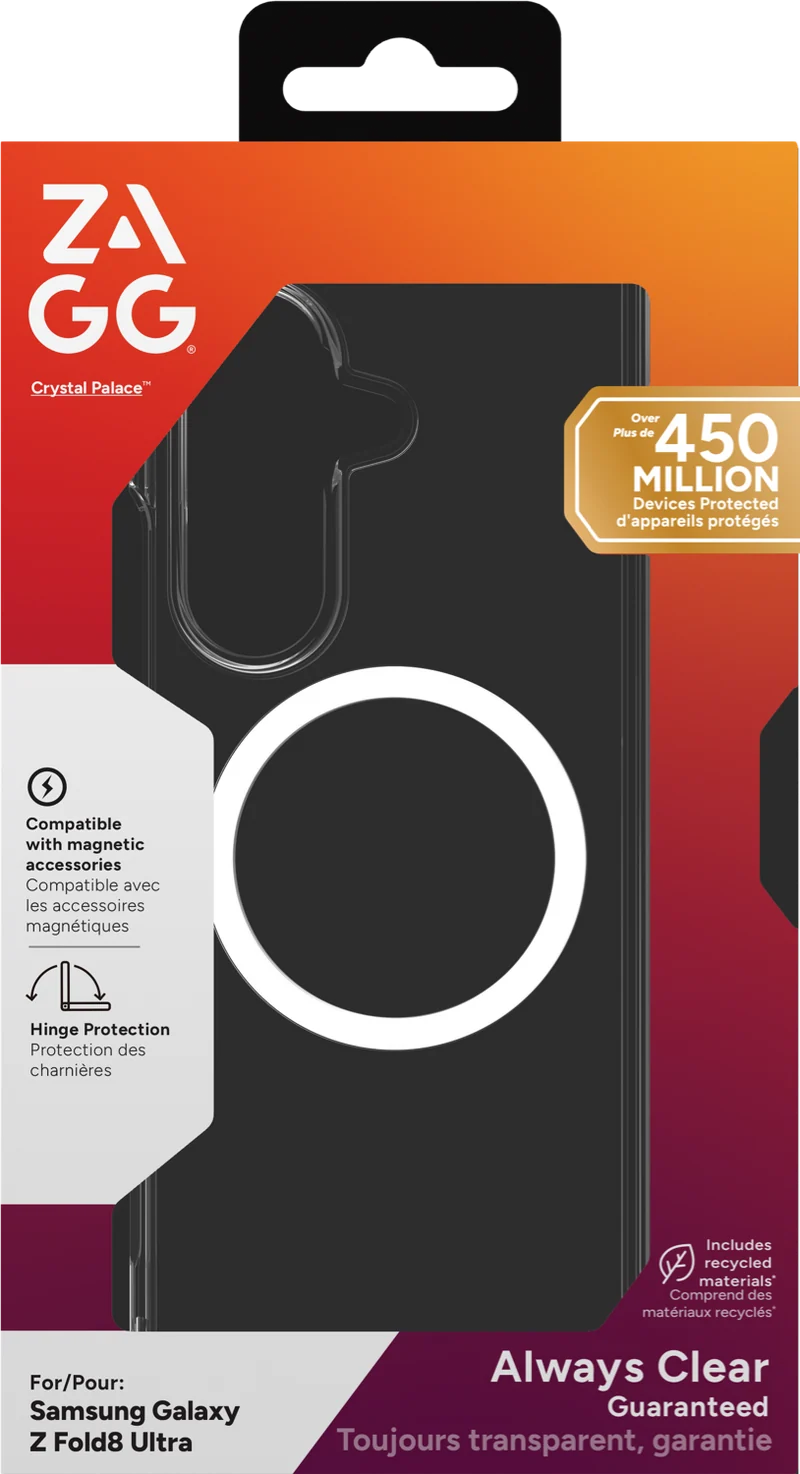 ZAGG Galaxy Z Fold8 Crystal Palace Snap Case Clear