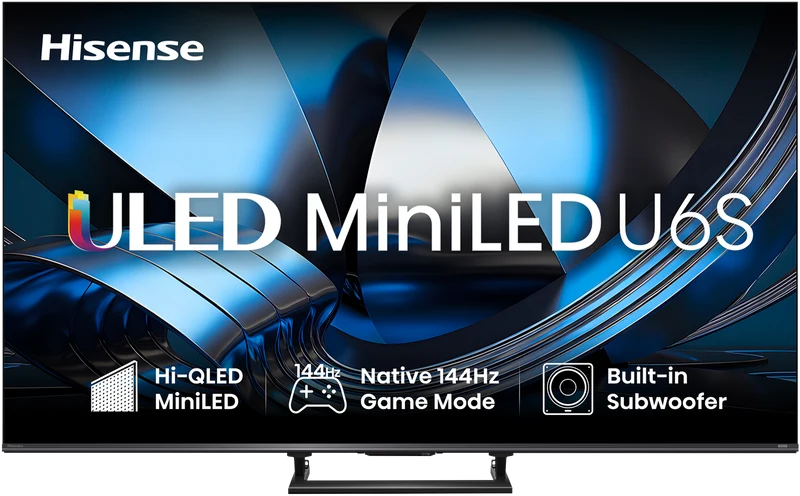 Hisense 85" U6SAU 4K ULED MiniLED Hi-QLED 144Hz Smart AI TV 2026
