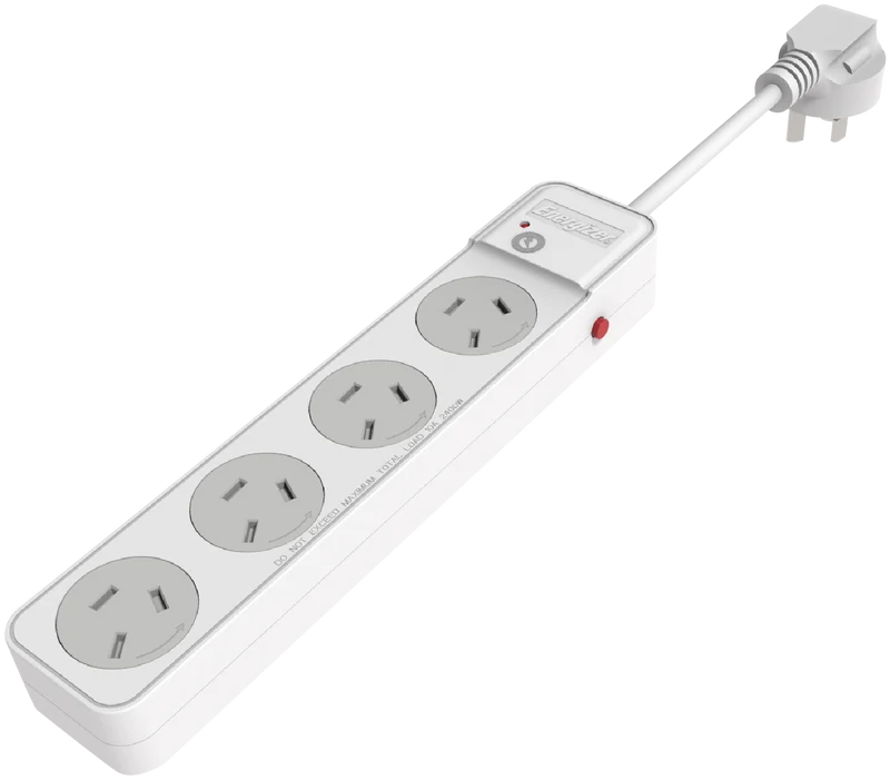 Energizer 4-Socket Surge Protection Powerboard