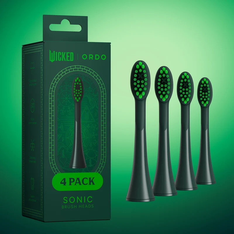 Ordo Sonic Lite Wicked Brush Heads Elphaba Thropp 4 Pack