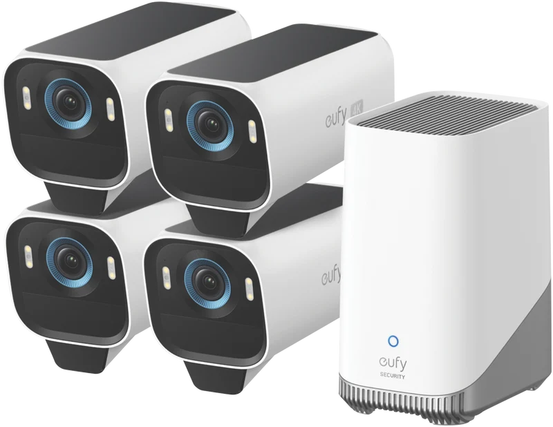 eufy S3 Pro No HD Security Camera Kit (4 Pack)