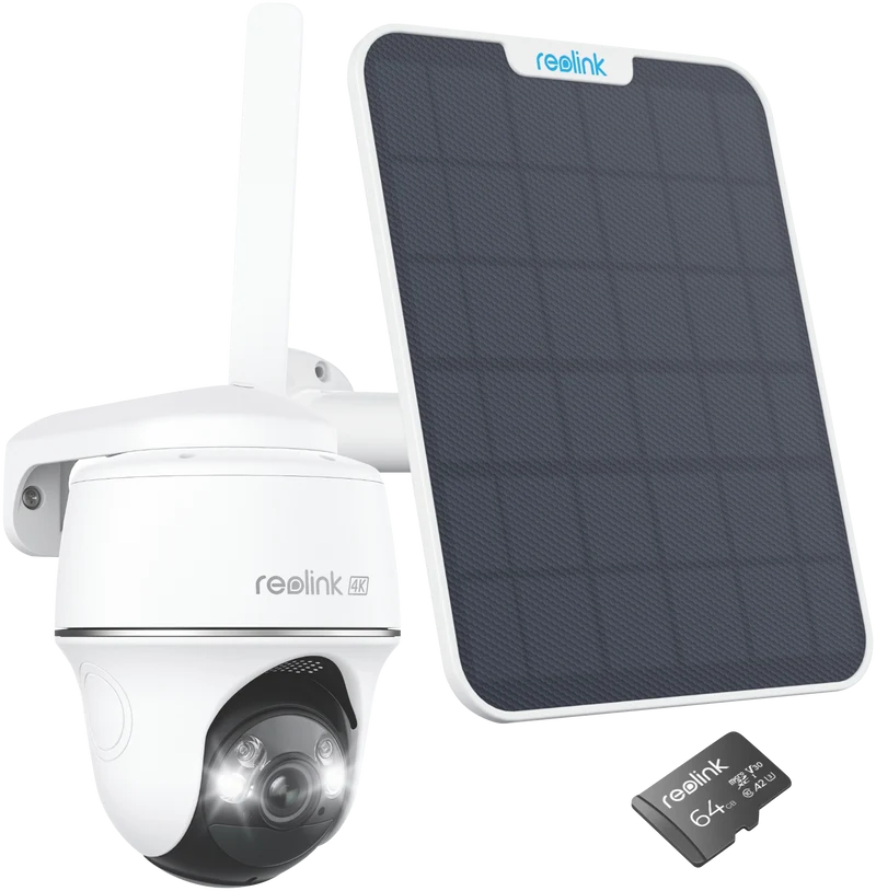 Reolink Go Ultra 4K 4G Pan Tilt Wireless Security Camera + Solar Panel