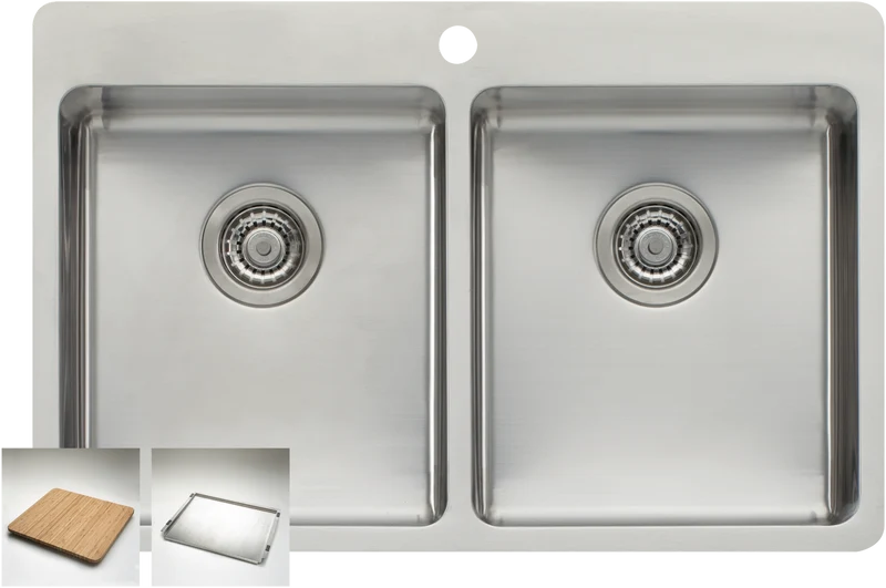 Oliveri Double Bowl Inset Sink