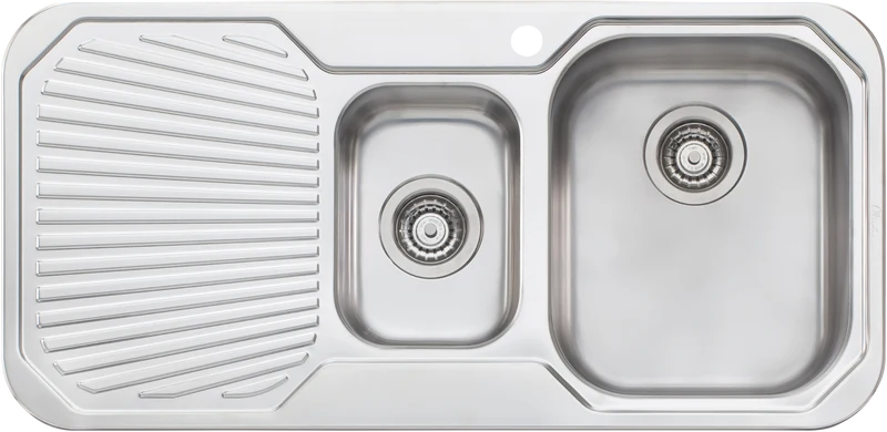 Oliveri 1 + 1/2 Bowl Inset Sink with Drainer