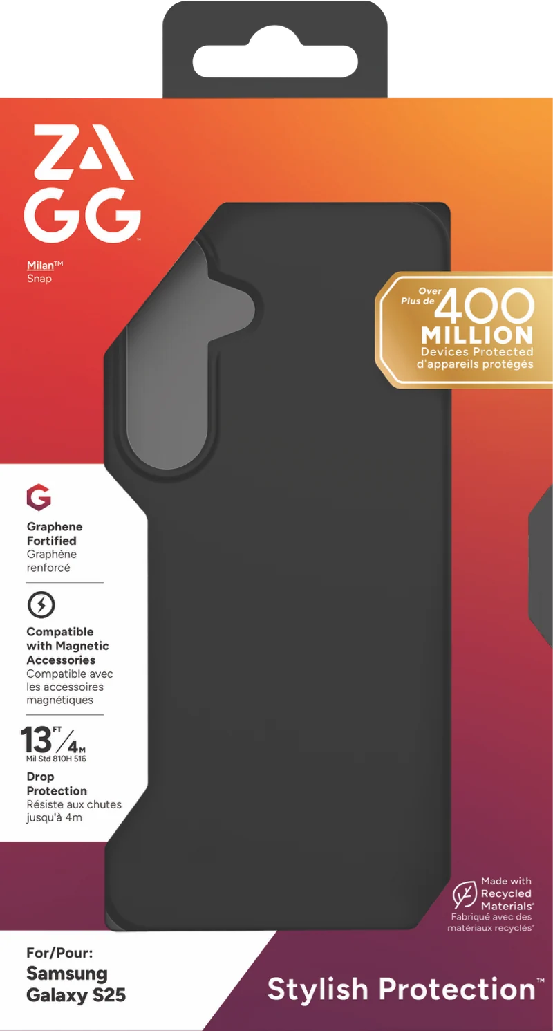 ZAGG Samsung Galaxy S25 Milan Snap (Opaque) Black