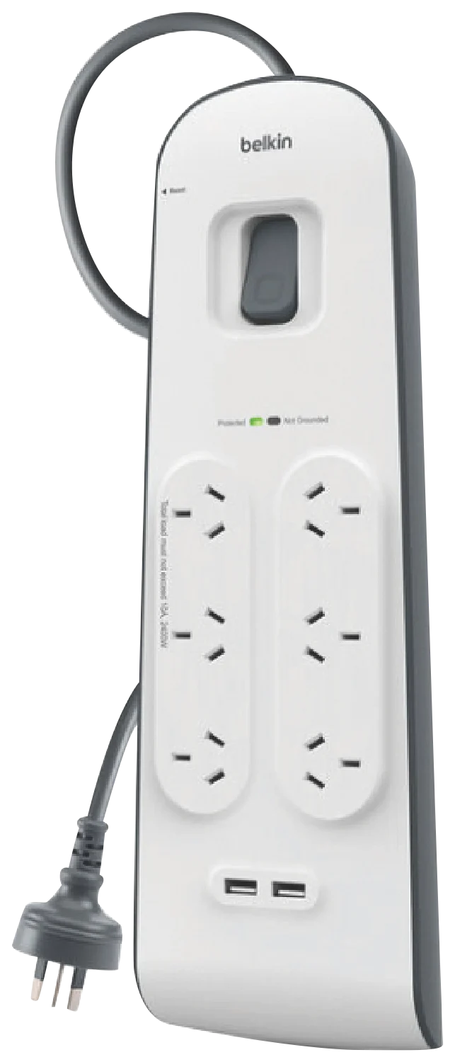 Belkin SurgePro 6-Outlet Surge Protector with Dual USB-A