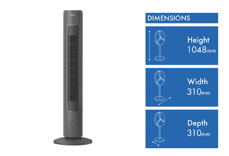 Philips 5000 Series Tower Fan Charcoal