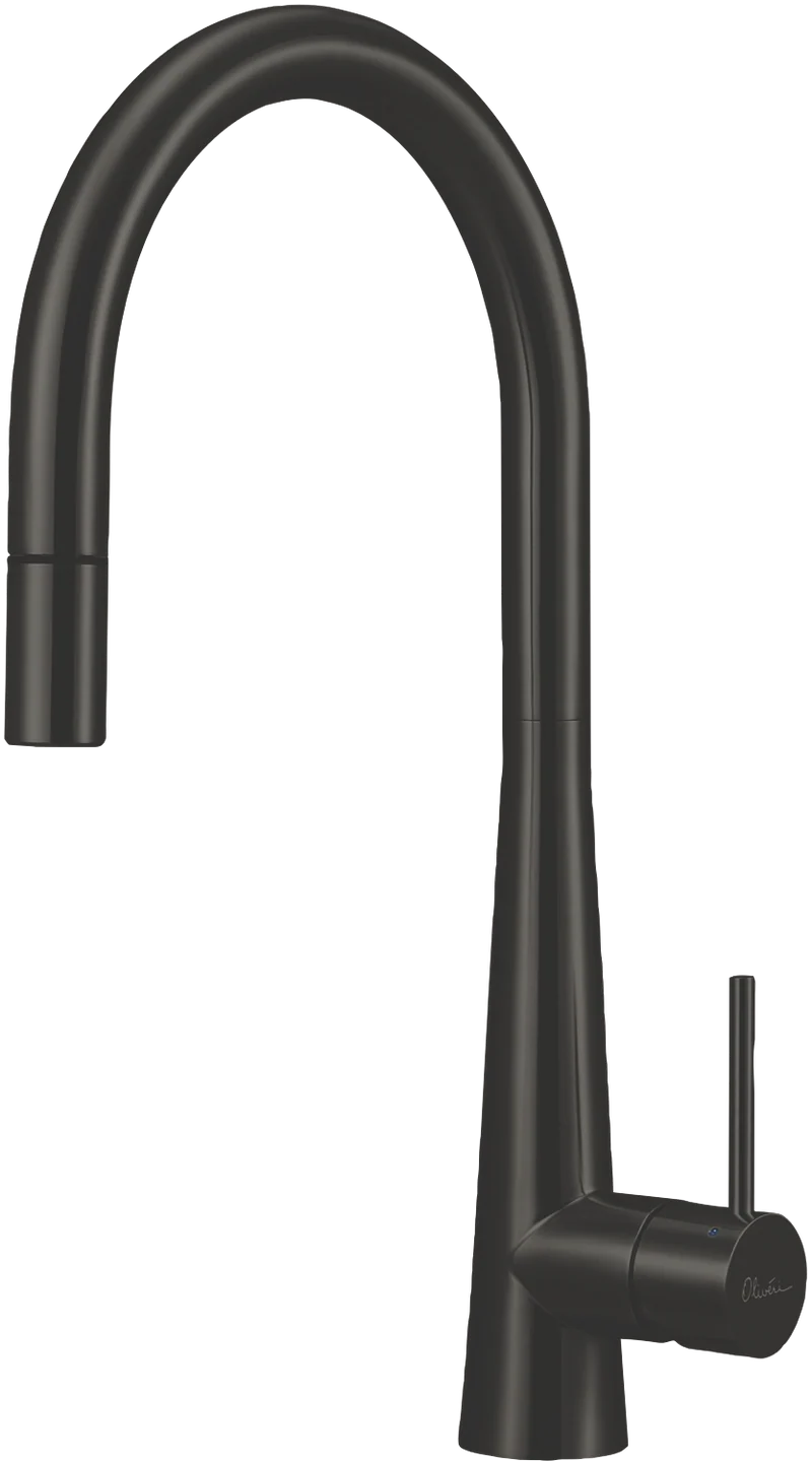 Oliveri Pull Out Goose Neck Black