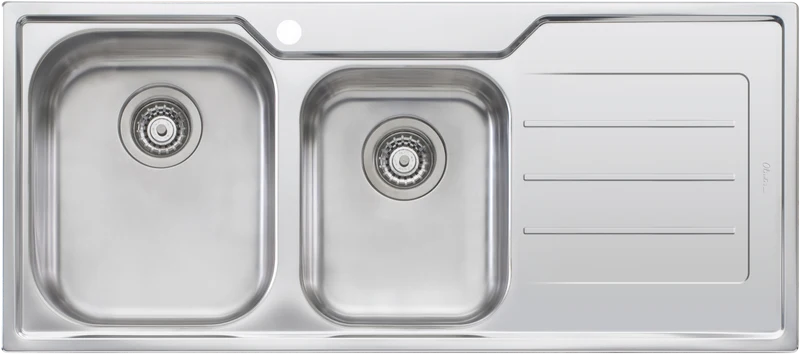 Oliveri Flinders 1 & 3/4 Topmount Sink with Right Hand Drainer