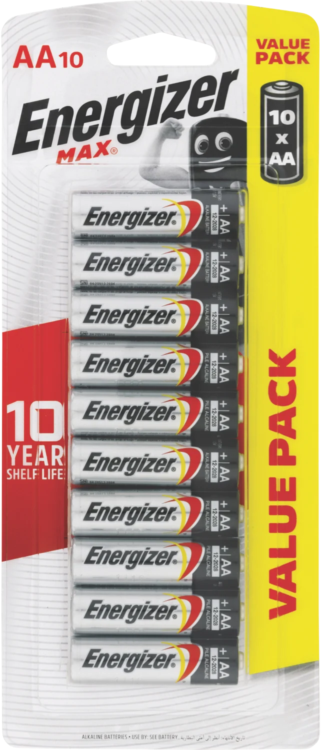Energizer Max AA Batteries 10 Pack