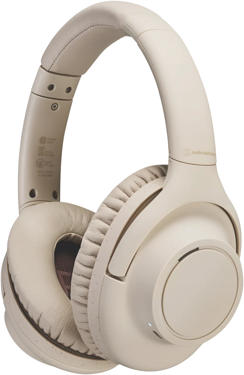 Audio Technica Noise Cancelling Headphones - Beige