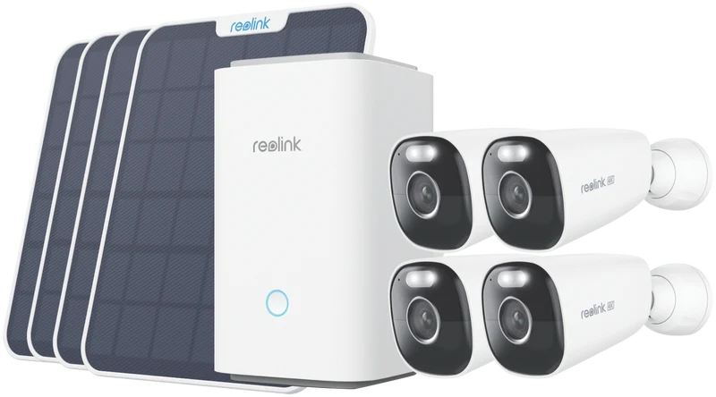 Reolink 4K Wireless Security 4 Camera System with Solar