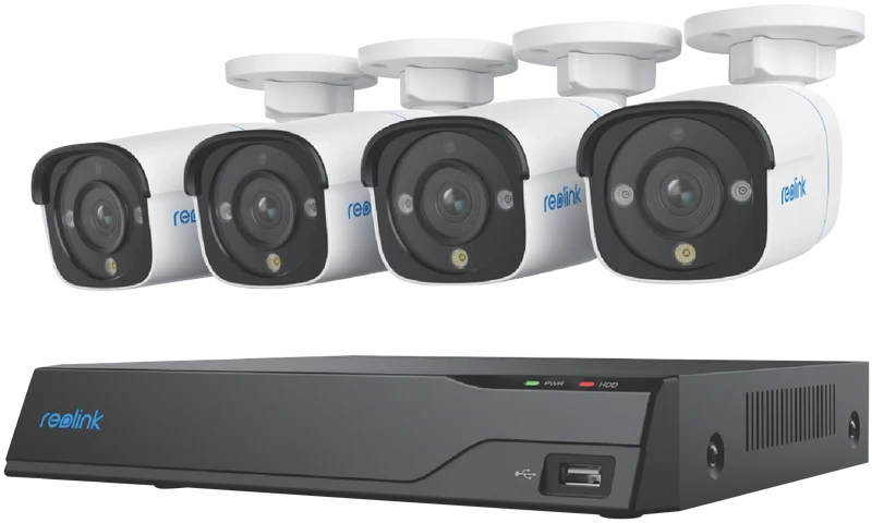 Reolink 8-Channel NVR x 4 8MP Security Cameras