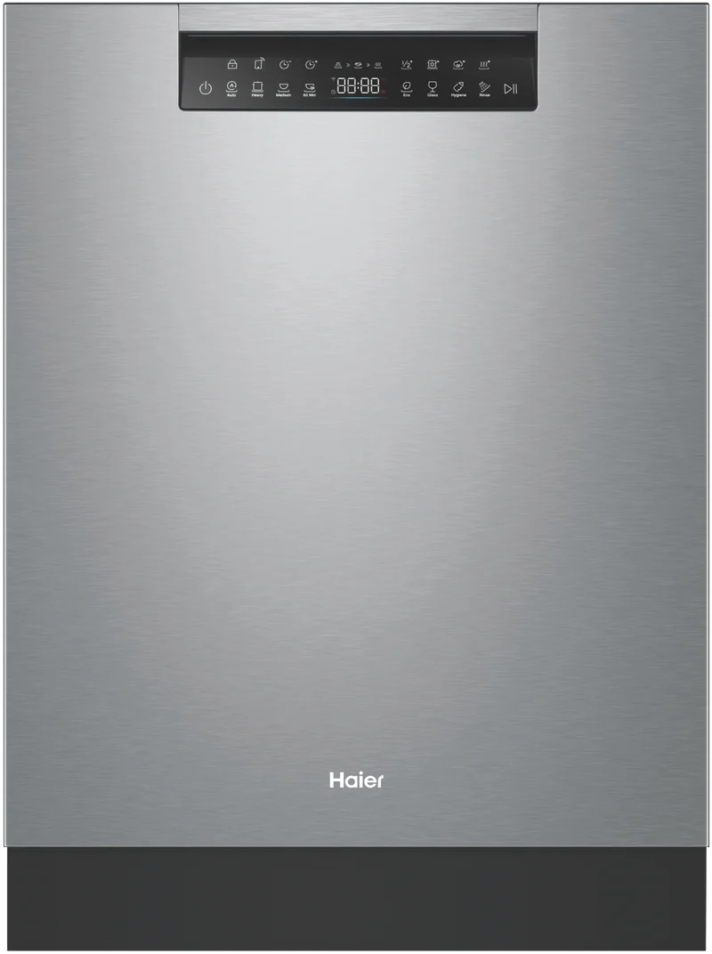 Haier 600 Series Built Under Dishwasher, Steam, Stainless Steel